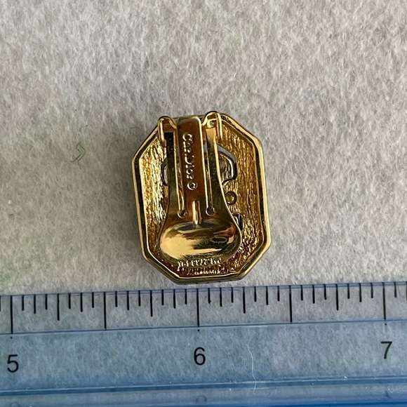 Marked Vintage Christian Dior ClipOn Earrings. Beautiful and Well Preserved - Picture 2 of 6